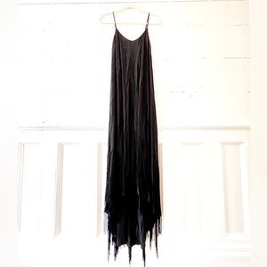 Twelfth street by Cynthia Vincent black cirlcle fringe dress size small NWT